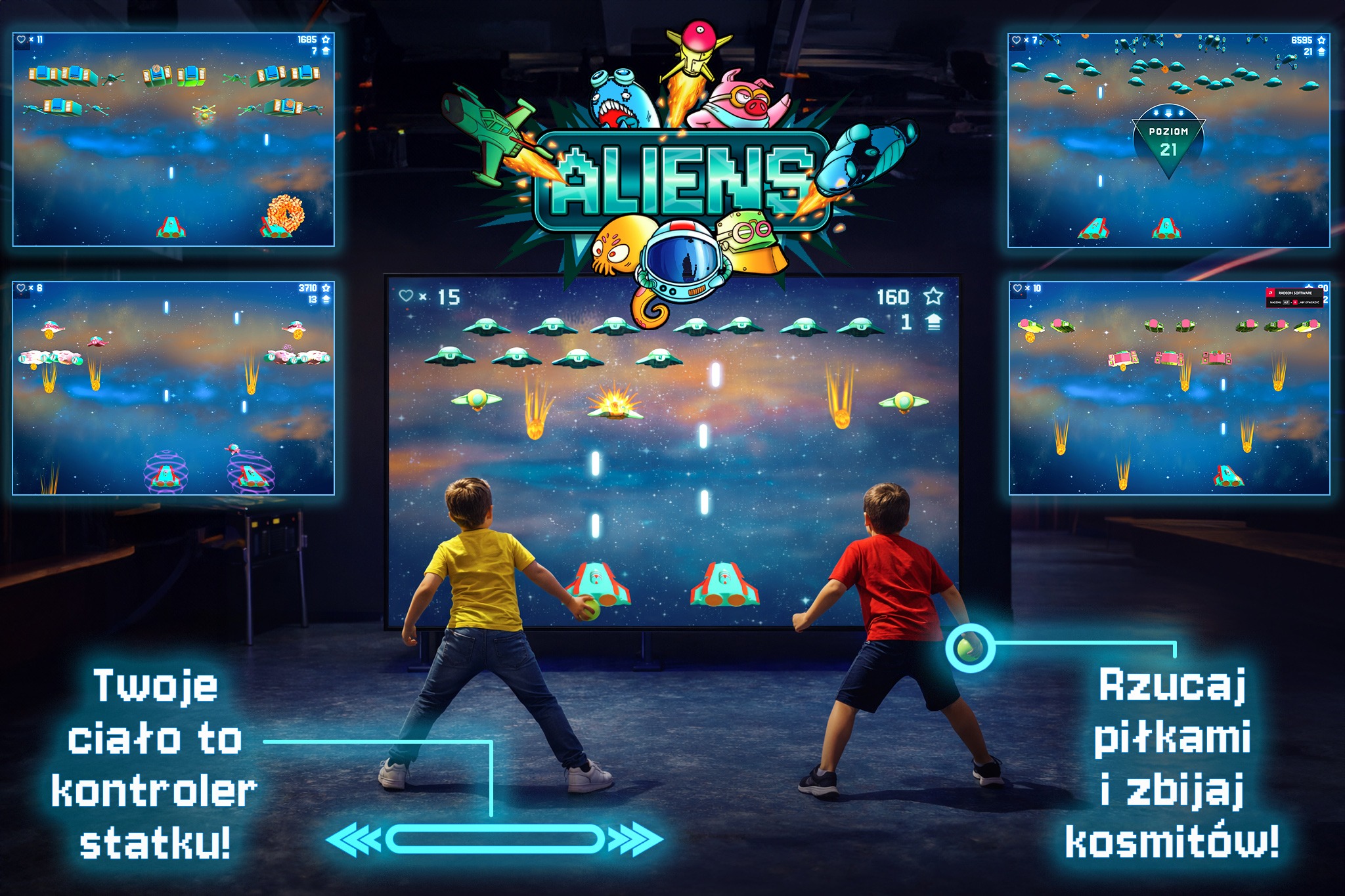 Gra na ekranie LED – Aliens